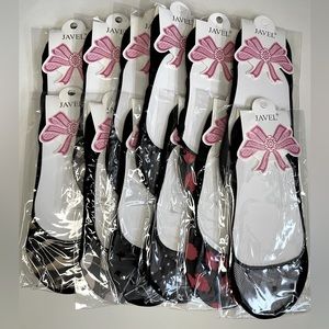 JAVEL no show low cut 12 pack bundle semi sheer socks size 9-11